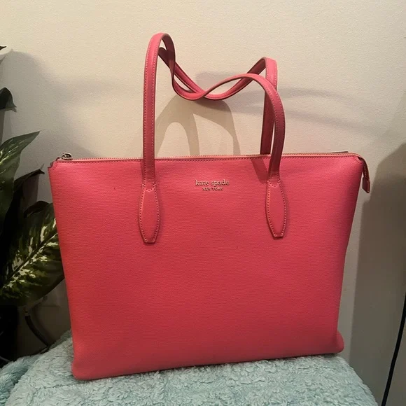 Kate Spade Pink Tote Bag Large - Picture 1 of 6